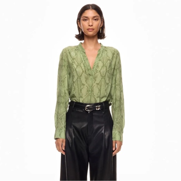 Zadig & Voltaire Tink Python Blouse - Picture 1 of 10